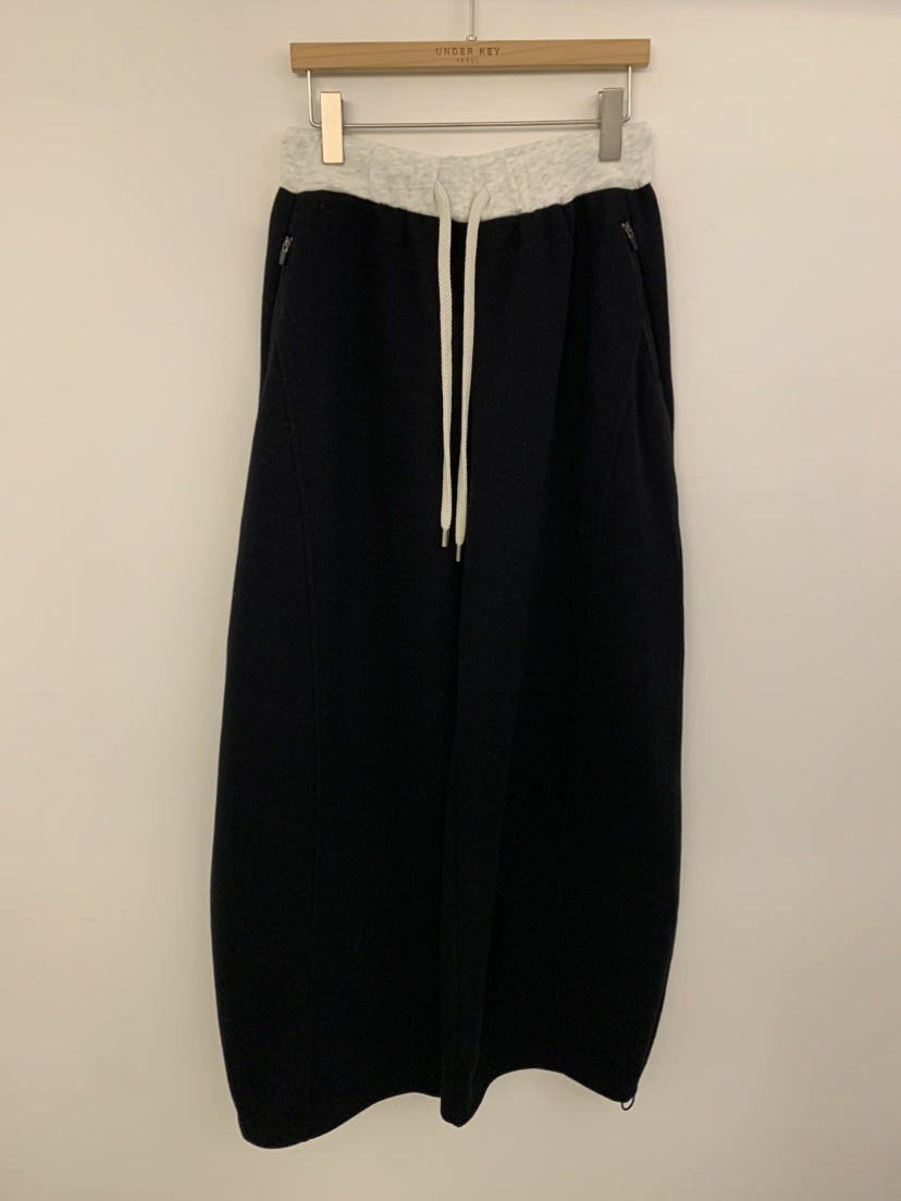 UNDER KEY東大門㊣實拍女裝新品休閑25秋冬休閑褲口袋拉鏈UNDER KEY休閑褲圖色4黑色