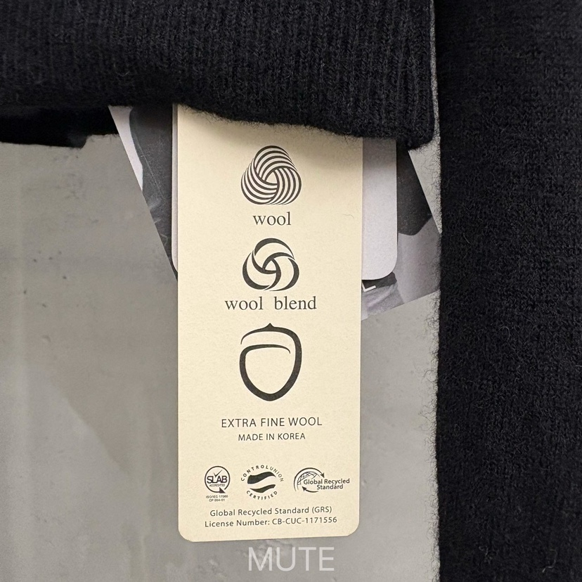 MUTE-P東大門㊣直郵女士新款25秋冬休閑人氣時尚真品針織衫MUTE針織衫