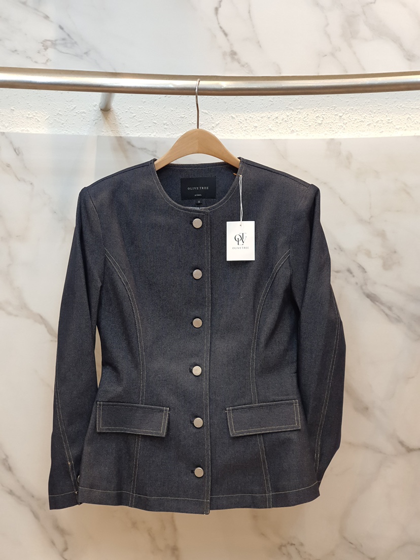 OLIVE TrEE東大門㊣代購女裝新品時尚25秋冬職業真品人氣夾克OLIVE TrEE夾克
