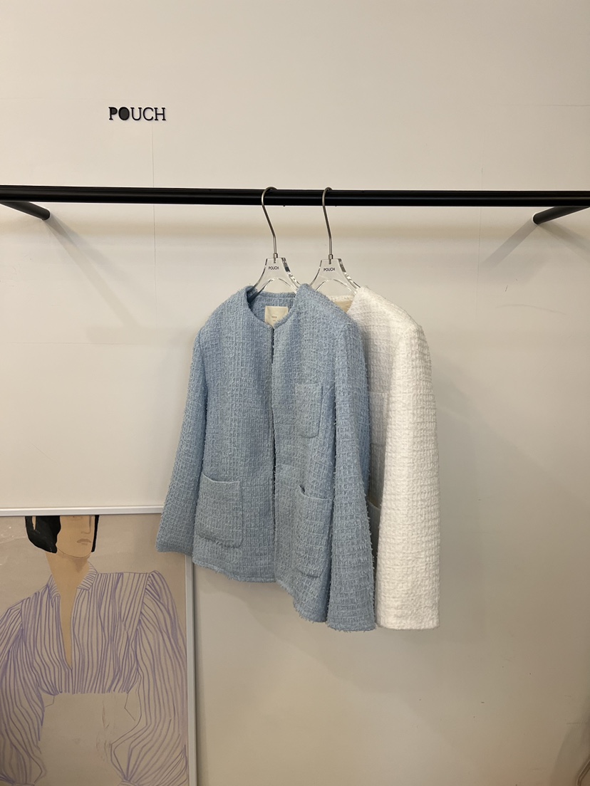 POUCH東大門㊣直郵女裝新品時尚25秋冬推薦人氣休閑熱賣夾克POUCH夾克