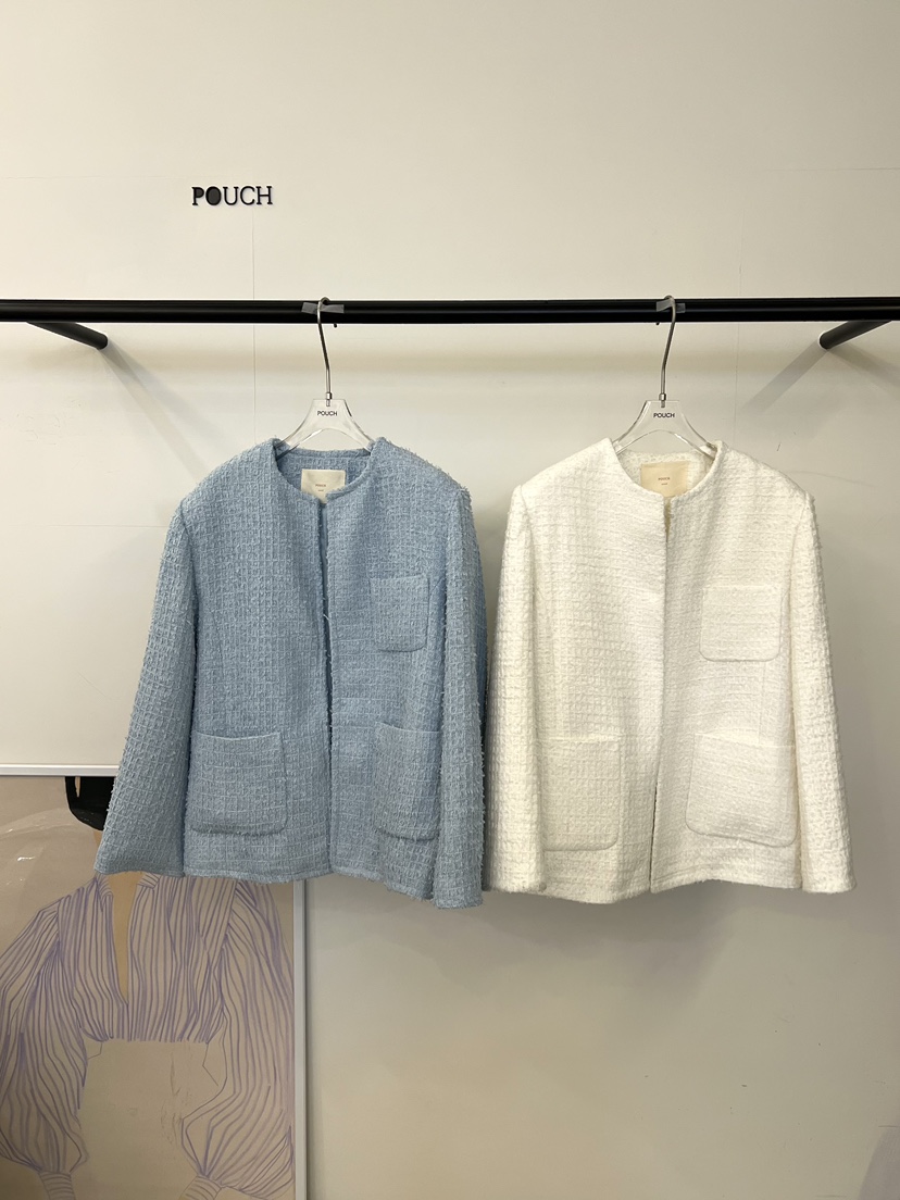 POUCH東大門㊣直郵女裝新品時尚25秋冬推薦人氣休閑熱賣夾克POUCH夾克
