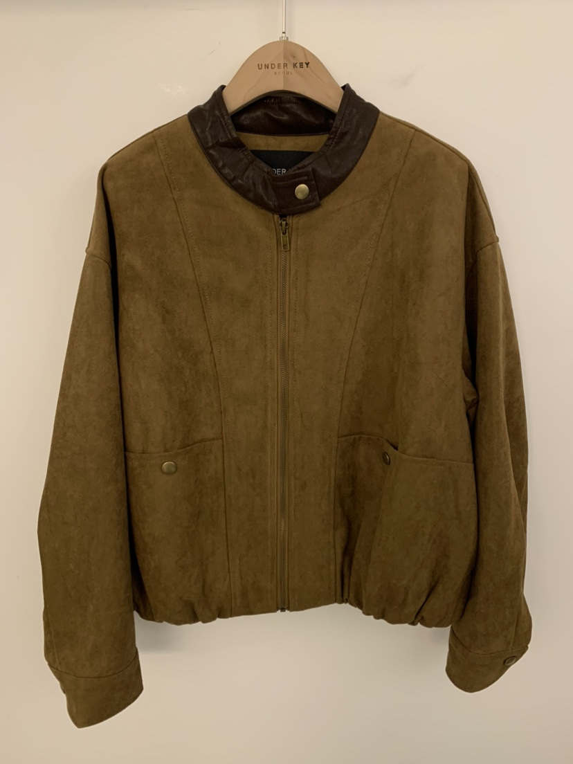 UNDER KEY東大門㊣實拍女裝新品25秋冬職業熱賣休閑人氣夾克UNDER KEY夾克圖色1