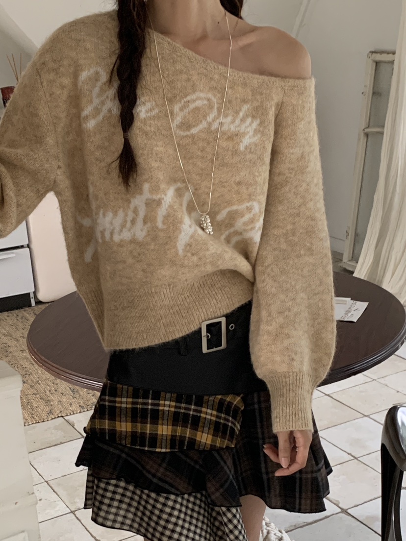 MORE THAN-P韓國直郵㊣女裝新品推薦真品25秋冬時尚職業毛衣MORE THAN毛衣