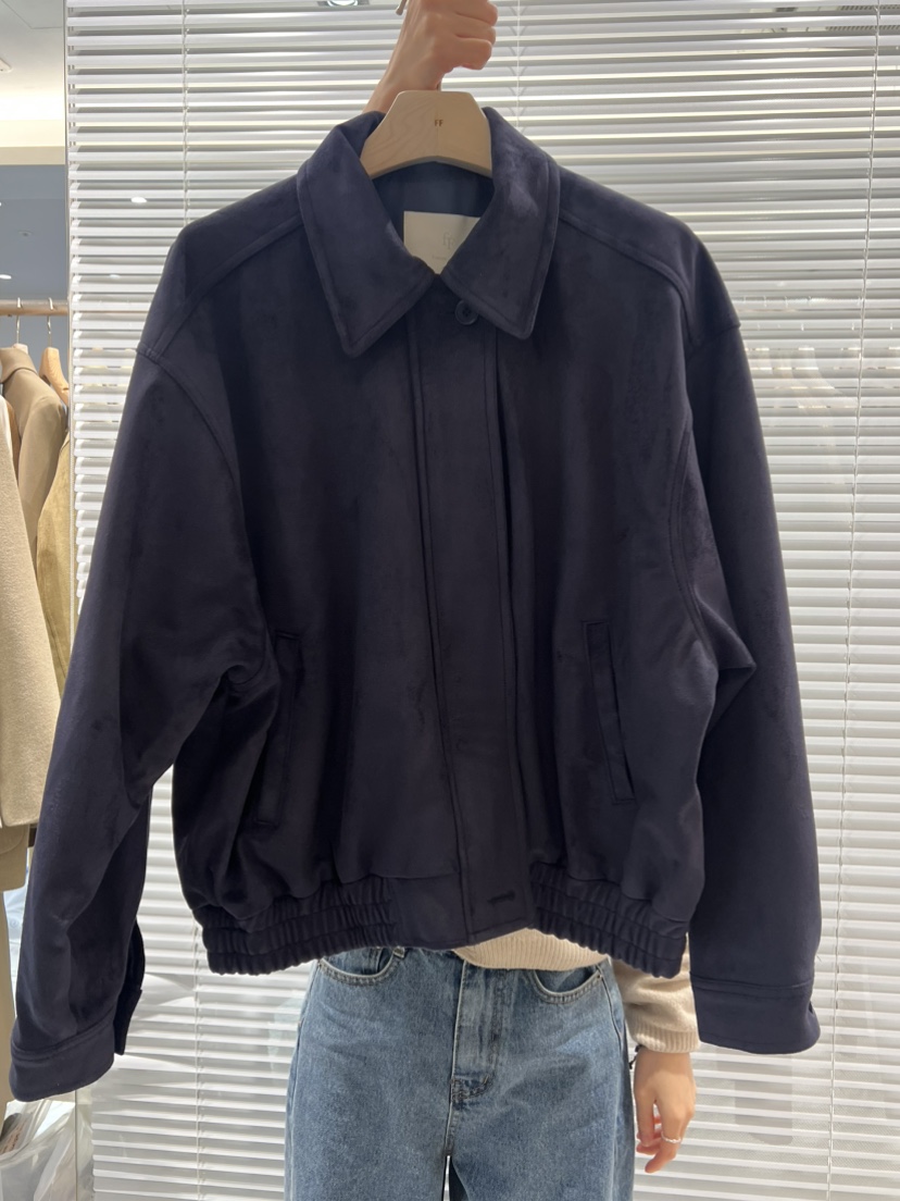 FF東大門㊣實拍女裝新品熱賣真品25秋冬時尚推薦夾克絨面革FF/SUNDAY夾克圖色3