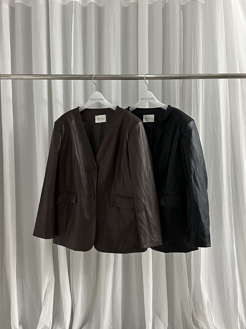 RIVER RAIN東大門㊣實拍女士新品時尚熱賣推薦休閑夾克皮革RIVER RAIN夾克
