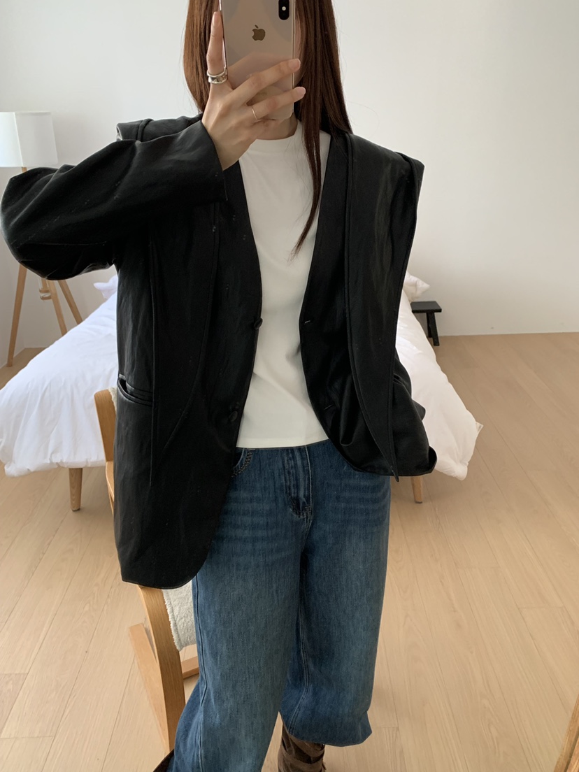 RIVER RAIN東大門㊣實拍女士新品時尚熱賣推薦休閑夾克皮革RIVER RAIN夾克