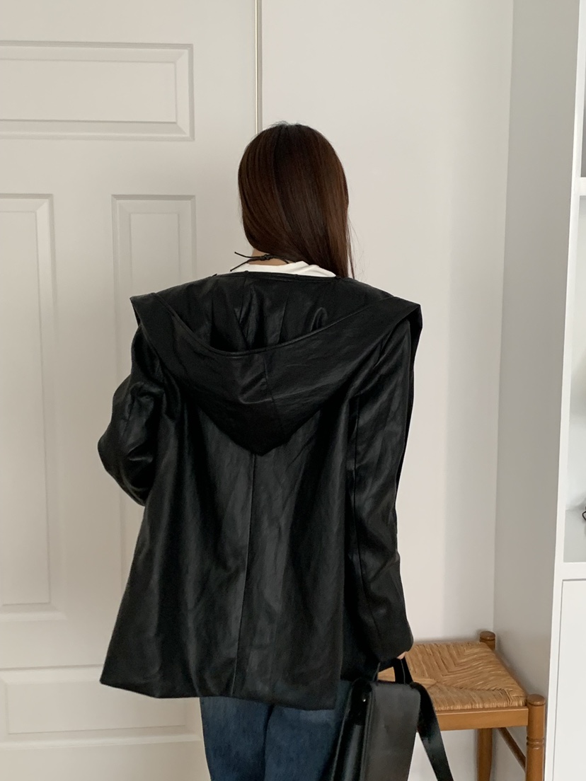RIVER RAIN東大門㊣實拍女士新品時尚熱賣推薦休閑夾克皮革RIVER RAIN夾克