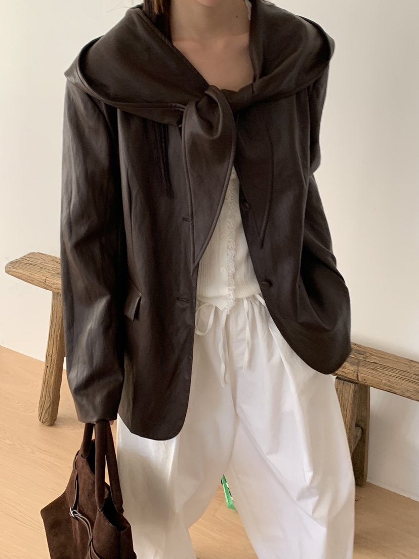 RIVER RAIN東大門㊣實拍女士新品時尚熱賣推薦休閑夾克皮革RIVER RAIN夾克