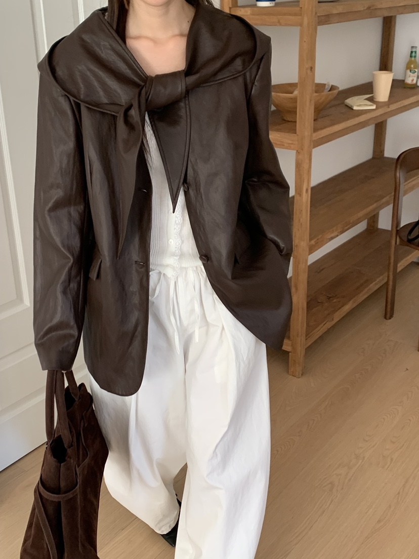 RIVER RAIN東大門㊣實拍女士新品時尚熱賣推薦休閑夾克皮革RIVER RAIN夾克