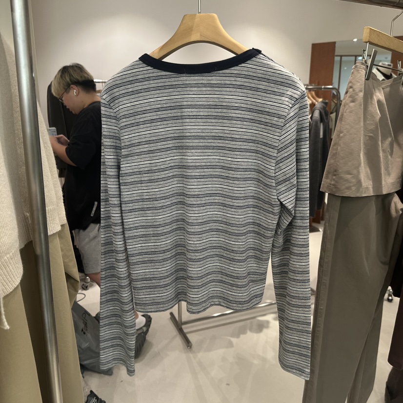 ANDMORE BUTTON東大門㊣直郵女士新品推薦時尚人氣長袖T恤ANDMORE BUTTON長袖T恤