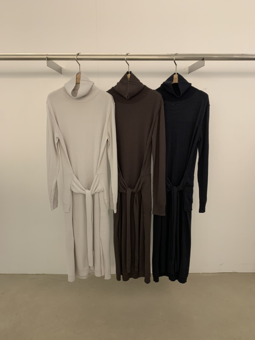 UNDER KEY韓國直郵㊣女裝新品休閑職業時尚25秋冬連衣裙羊毛UNDER KEY連衣裙
