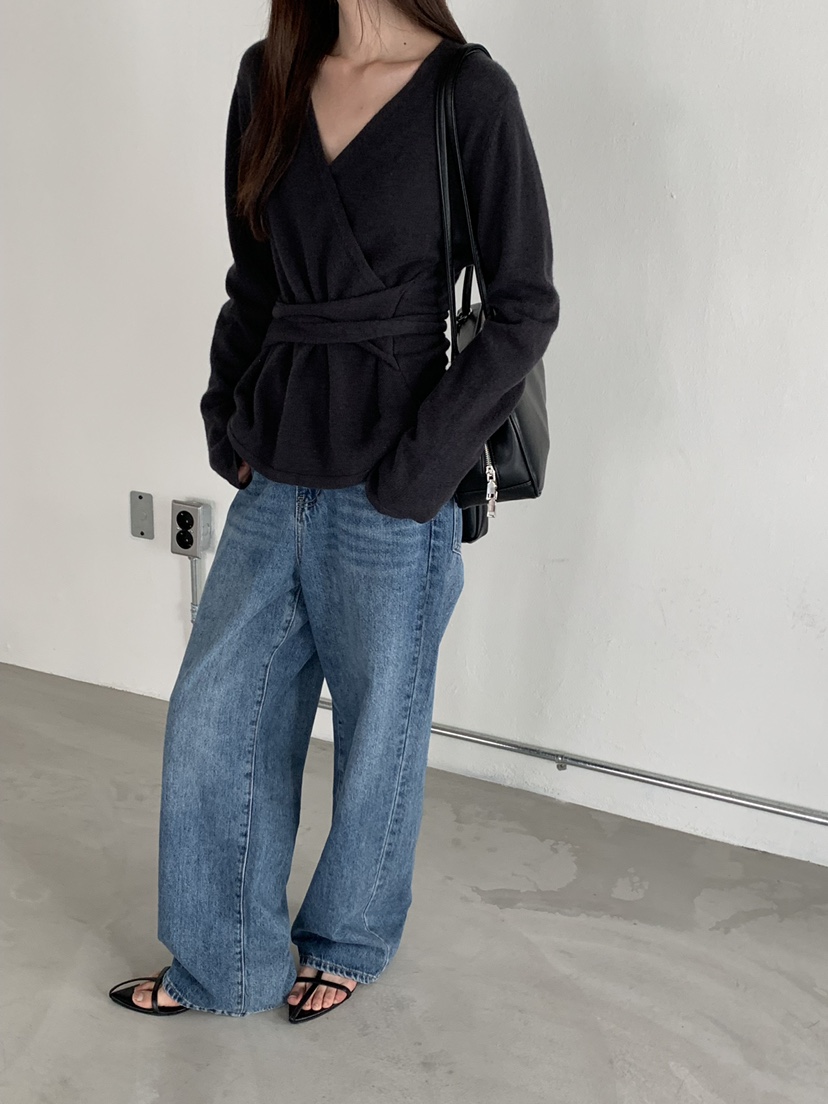 RIVER RAIN韓國直郵㊣女士新款人氣真品職業時尚休閑針織衫RIVER RAIN針織衫