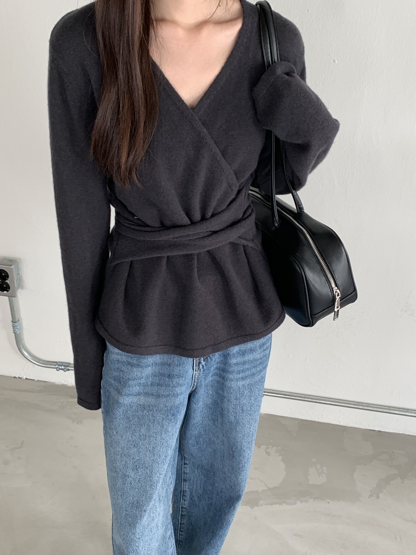 RIVER RAIN韓國直郵㊣女士新款人氣真品職業時尚休閑針織衫RIVER RAIN針織衫