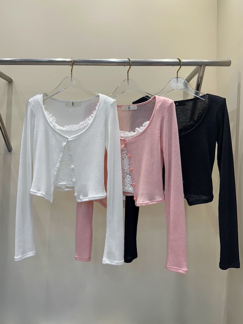 81 MARKET-L東大門㊣實拍女士新品職業25秋冬針織衫假兩件81 MARKET-L針織衫