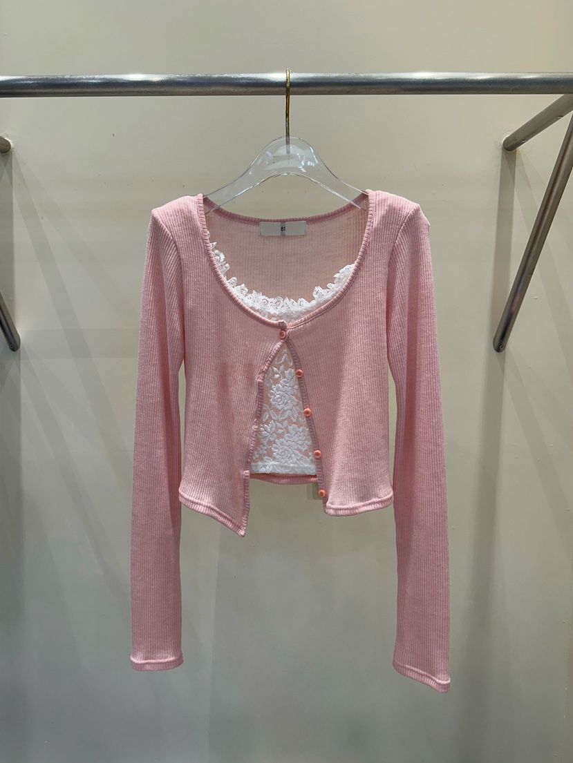 81 MARKET-L東大門㊣實拍女士新品職業25秋冬針織衫假兩件81 MARKET-L針織衫圖色2