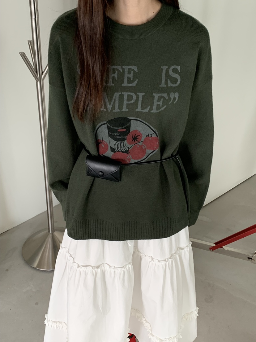RIVER RAIN韓國代購㊣女士新品真品人氣熱賣推薦休閑針織衫RIVER RAIN針織衫