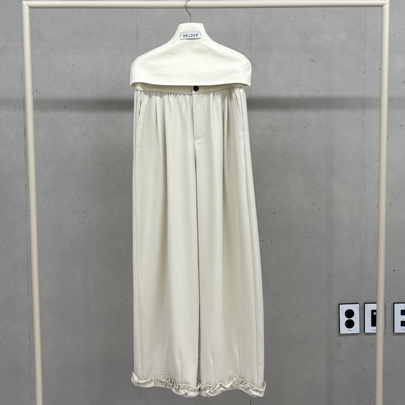 HELDER-P韓國代購㊣女士新品職業時尚人氣休閑褲人字形羊毛HELDER休閑褲圖色2