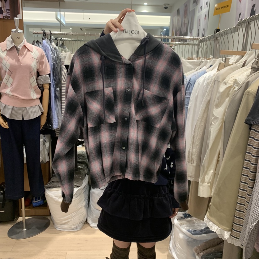 OGI東大門㊣直郵女士新品25秋冬休閑時尚職業推薦襯衫蕾絲衫FLat OGI襯衫/蕾絲衫圖色1
