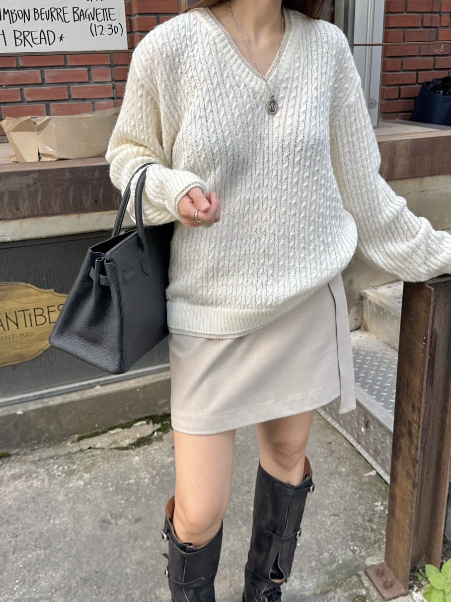THE ABLE東大門㊣直郵女士新品休閑推薦真品25秋冬時尚針織衫THE ABLE/TA針織衫