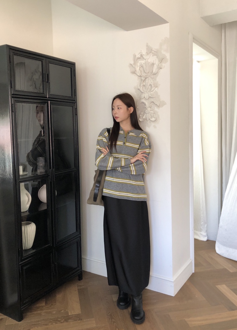 THE ABLE東大門㊣實拍女裝新款真品25秋冬休閑推薦熱賣長裙THE ABLE/TA長裙