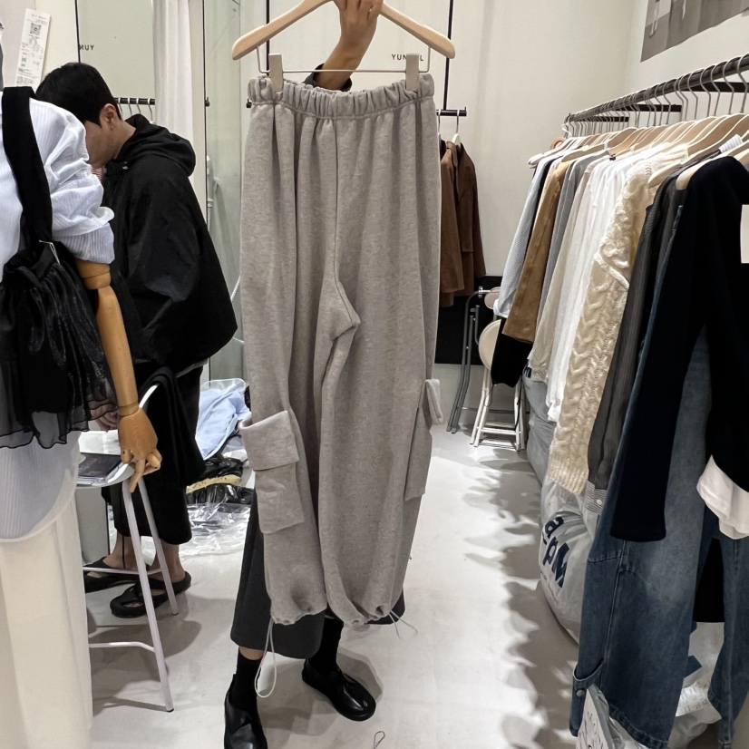 YUNBAL韓國直郵㊣女裝新品職業推薦25秋冬人氣休閑褲口袋絨YUNBAL休閑褲