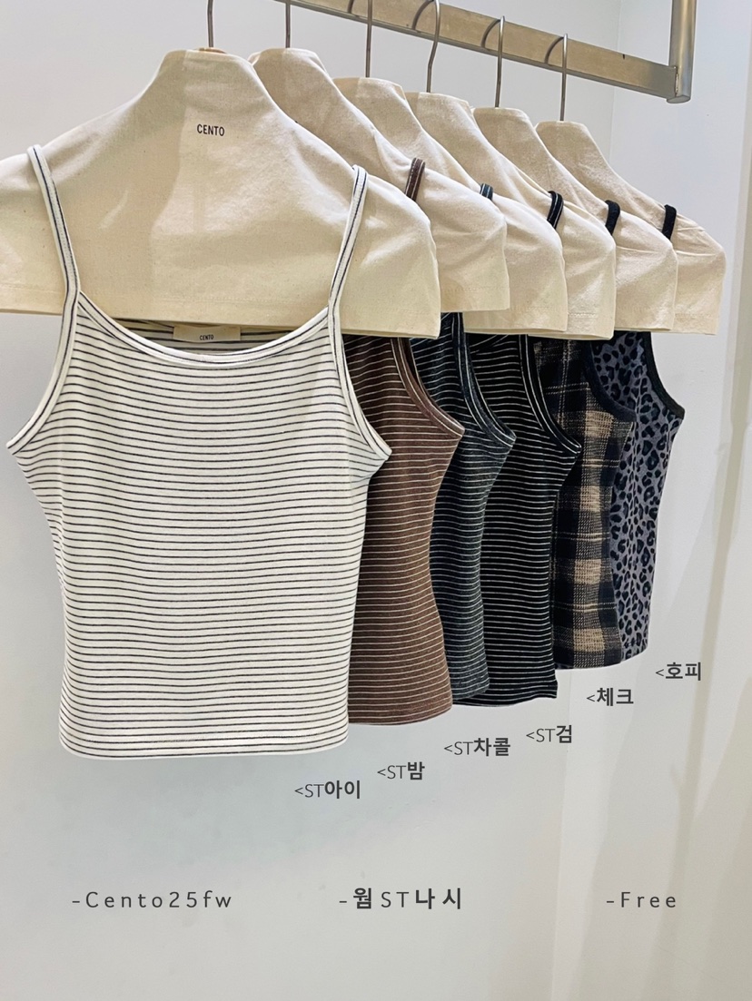 CENTO韓國直郵㊣女裝新品職業真品推薦時尚人氣熱賣吊帶背心CENTO吊帶/背心