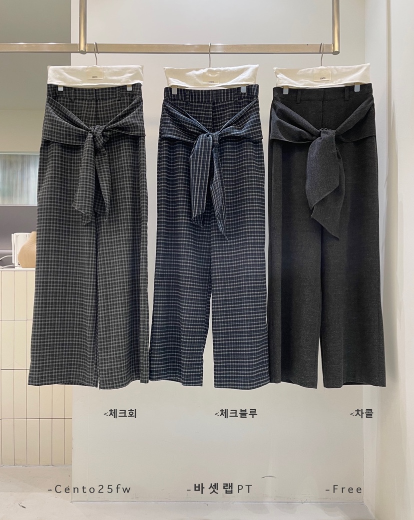 CENTO韓國直郵㊣女裝新品時尚人氣職業25秋冬休閑推薦休閑褲CENTO休閑褲
