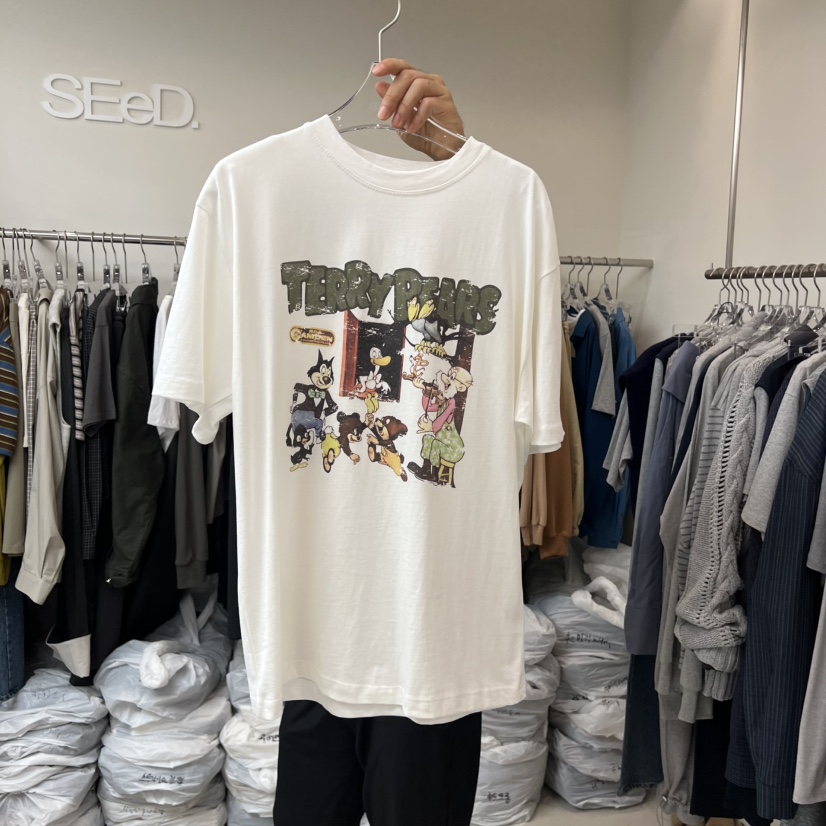 LEESEED-A韓國直郵㊣女裝新品25秋冬職業休閑真品熱賣時尚T恤SEeD/LEESEEDT恤圖色2