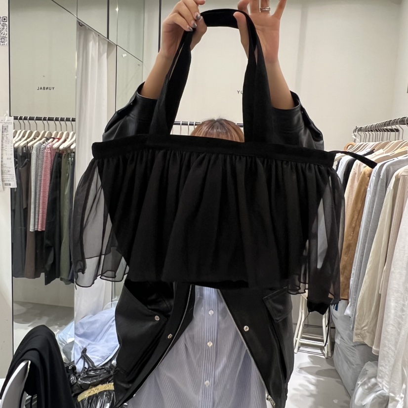 YUNBAL東大門㊣直郵女裝新品熱賣人氣真品25秋冬手提包絨面革YUNBAL手提包