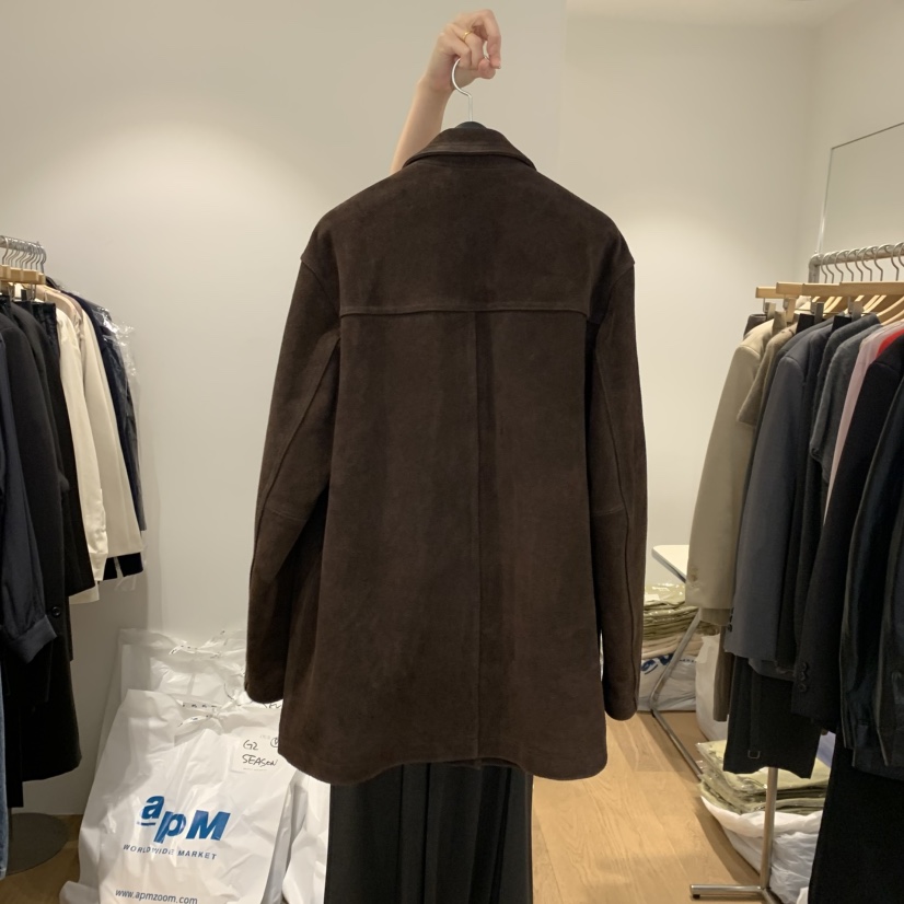 OUR-A東大門㊣直郵女裝新品推薦熱賣職業人氣休閑夾克絨面革OUR-A夾克