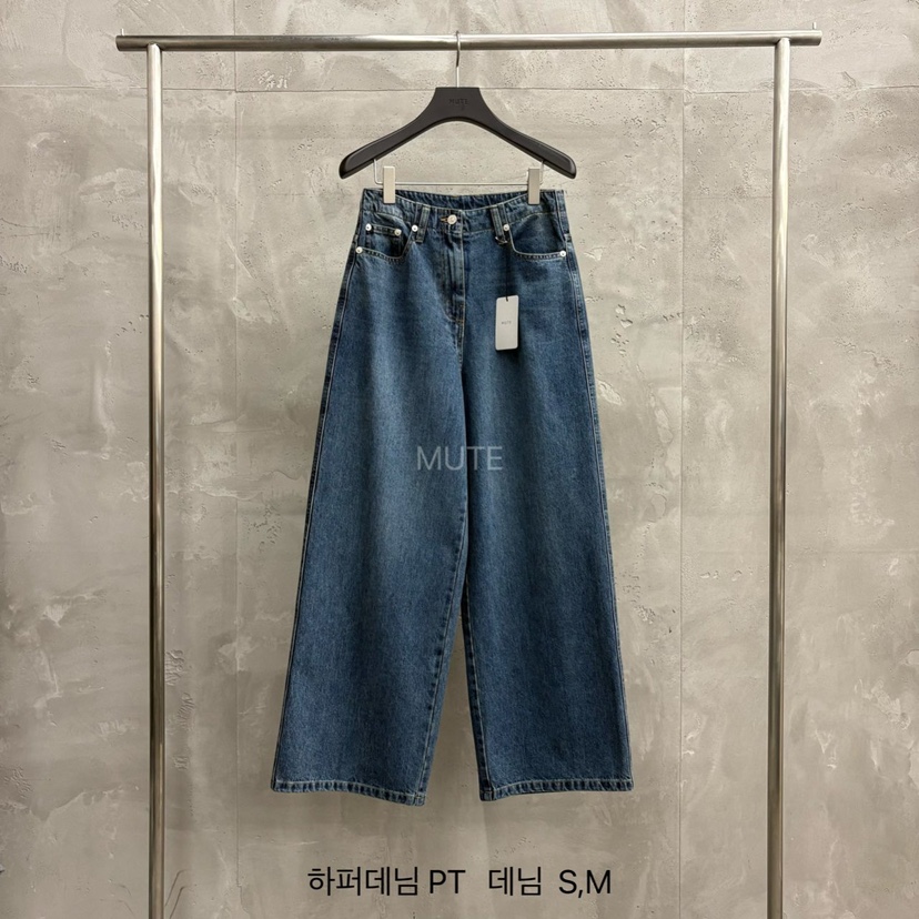MUTE-P韓國直郵㊣女士新款真品熱賣25秋冬人氣時尚推薦牛仔褲MUTE牛仔褲圖色2