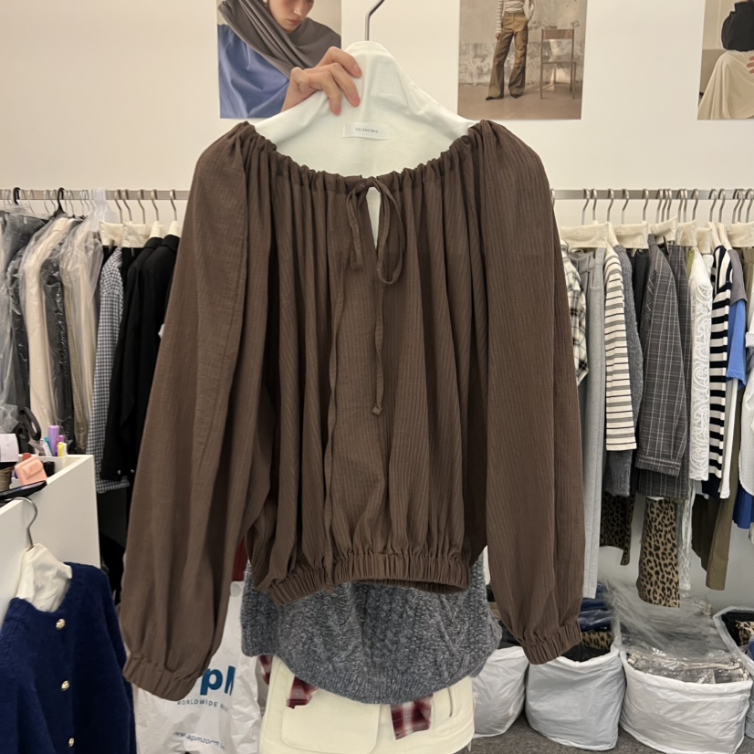 SALONDEMAG東大門㊣實拍女士新品人氣熱賣推薦時尚襯衫蕾絲衫SALONDEMAG襯衫/蕾絲衫圖色2