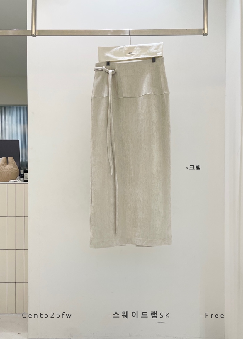 CENTO東大門㊣代購女裝新品人氣熱賣時尚推薦職業長裙絨面革CENTO長裙圖色1