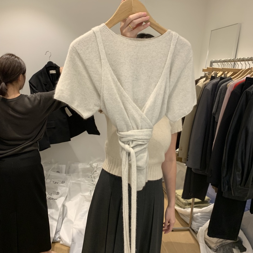 OUR-A東大門㊣代購女裝新款推薦人氣吊帶背心不含內搭浣熊OUR-A吊帶/背心圖色1