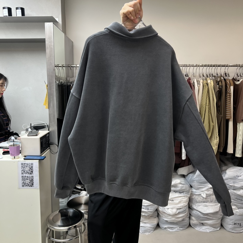 LEESEED-A韓國直郵㊣女裝新品時尚25秋冬職業人氣衛衣拉鏈SEeD/LEESEED衛衣