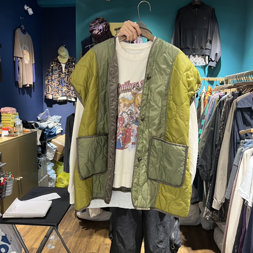 MERCI LINDA東大門㊣代購女裝新品時尚25秋冬馬甲不含內搭MERCI LINDA馬甲圖色2