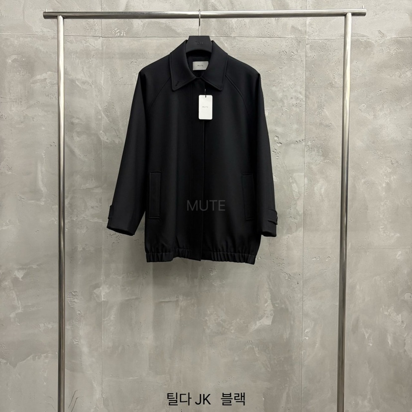MUTE-P韓國代購㊣女裝新款時尚推薦人氣真品熱賣職業休閑夾克MUTE夾克圖色2黑色