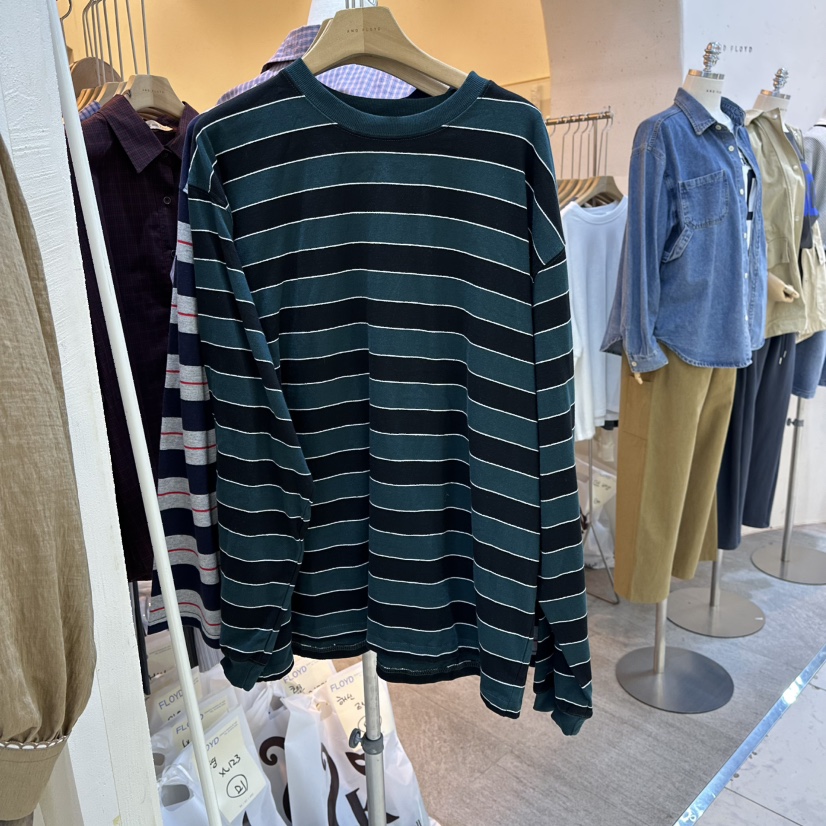 AND FLOYD東大門㊣直郵女裝新品真品推薦25秋冬休閑長袖T恤stunning and Floyd長袖T恤圖色2實際價格24000