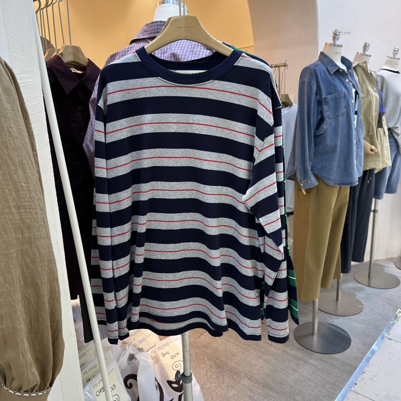 AND FLOYD東大門㊣直郵女裝新品真品推薦25秋冬休閑長袖T恤stunning and Floyd長袖T恤圖色3實際價格23000