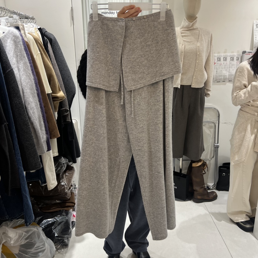 MONDAY TO SUNDAY韓國代購㊣女士新品熱賣職業人氣25秋冬裙褲MONDAY TO SUNDAY裙褲圖色1