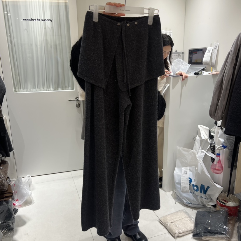MONDAY TO SUNDAY韓國代購㊣女士新品熱賣職業人氣25秋冬裙褲MONDAY TO SUNDAY裙褲圖色2