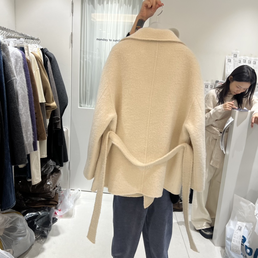 MONDAY TO SUNDAY東大門㊣代購女士新款職業25秋冬短款大衣MONDAY TO SUNDAY短款大衣