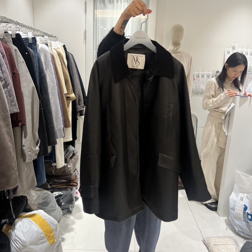 MONDAY TO SUNDAY東大門㊣直郵女裝新款熱賣真品夾克皮革MONDAY TO SUNDAY夾克圖色1