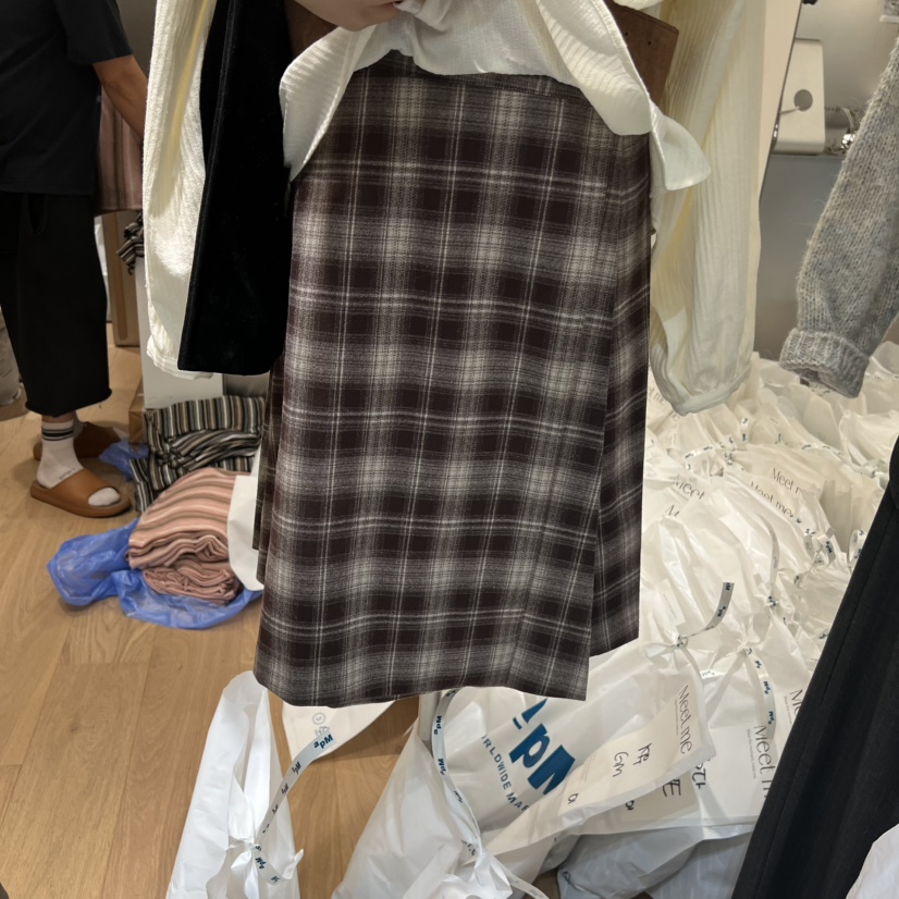 MEET ME東大門㊣實拍女士新款真品人氣職業時尚半身裙中短裙MEET ME半身裙/中短裙圖色1