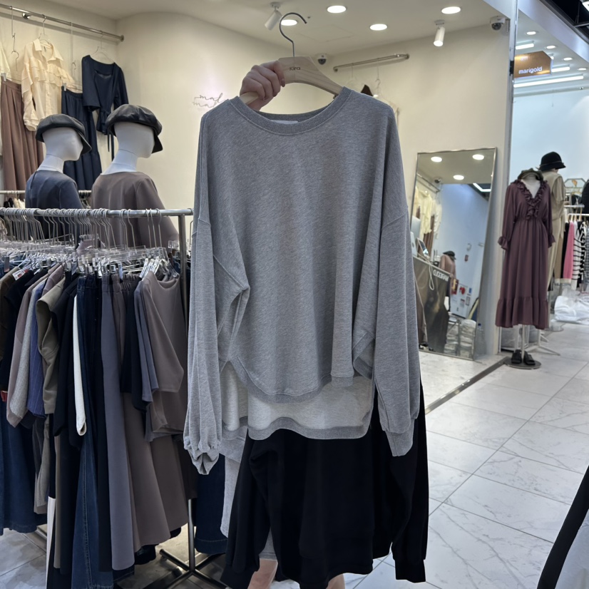 IN KIRA韓國直郵㊣女裝新品25秋冬休閑熱賣人氣推薦長袖T恤IN KIRA長袖T恤圖色2