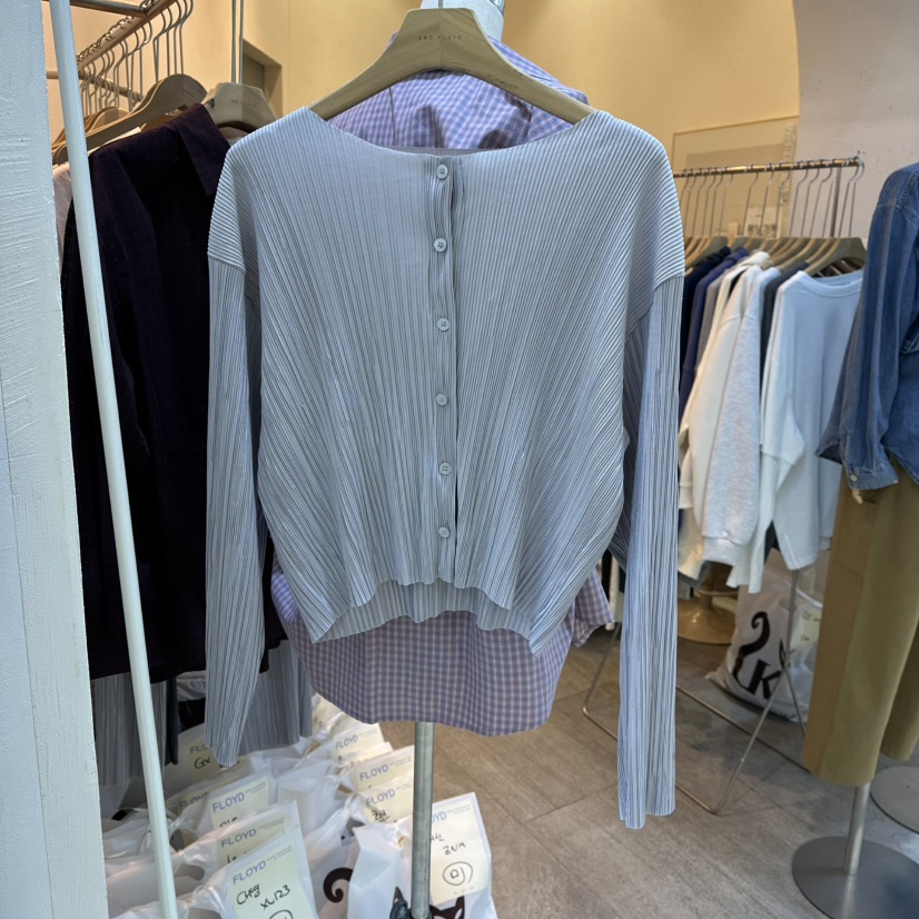 AND FLOYD東大門㊣實拍女裝新品熱賣真品時尚推薦長袖T恤開衫stunning and Floyd長袖T恤圖色3