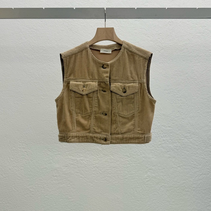 STATEMENT東大門㊣實拍女裝新品時尚真品職業人氣熱賣休閑馬甲STATEMENT馬甲圖色1