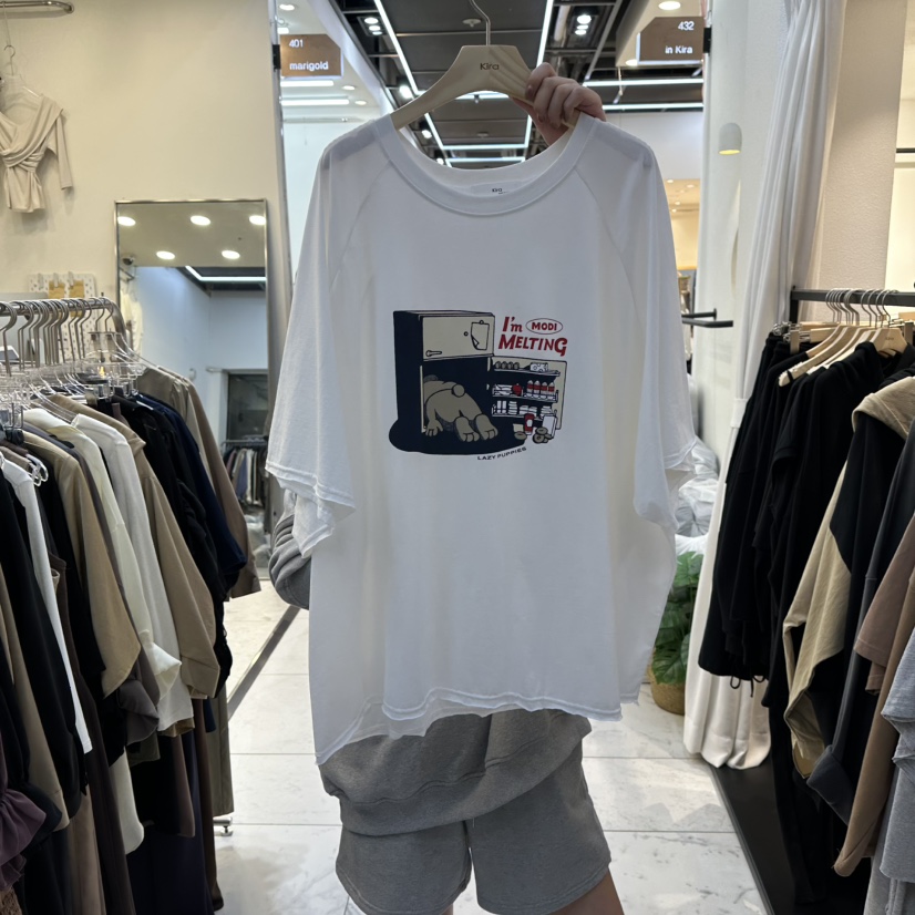 IN KIRA東大門㊣實拍女士新品時尚休閑熱賣真品人氣職業T恤IN KIRAT恤圖色1