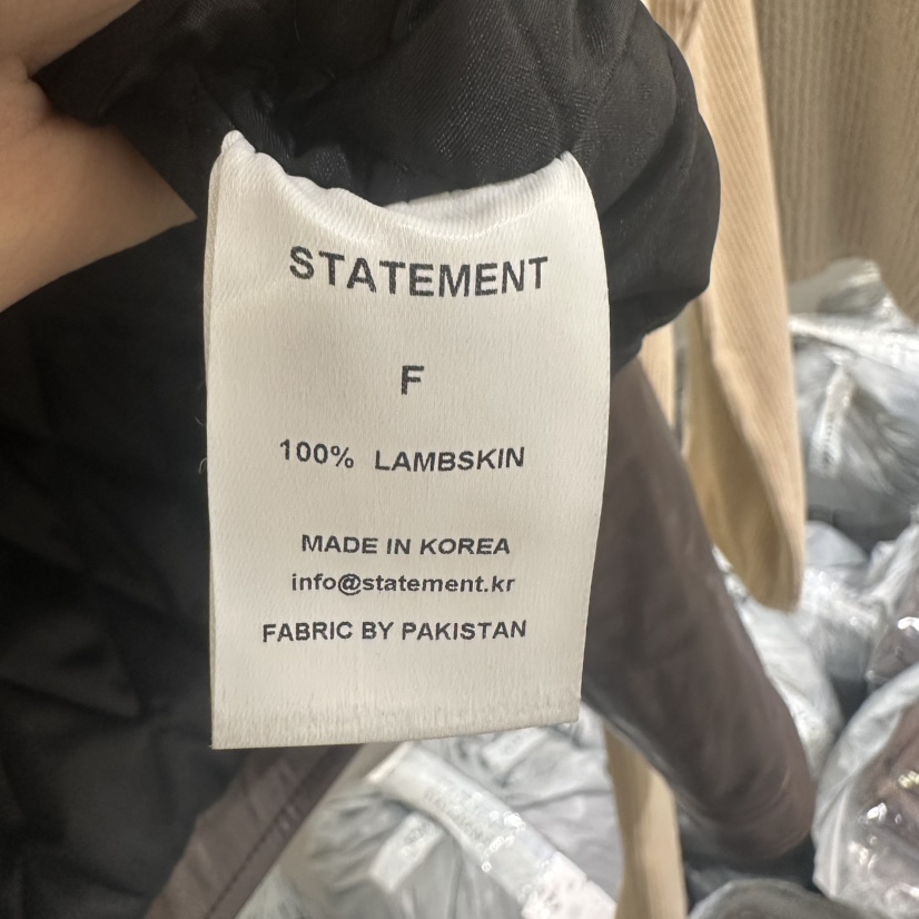 STATEMENT韓國代購㊣女裝新款休閑時尚職業熱賣推薦夾克喇叭STATEMENT夾克