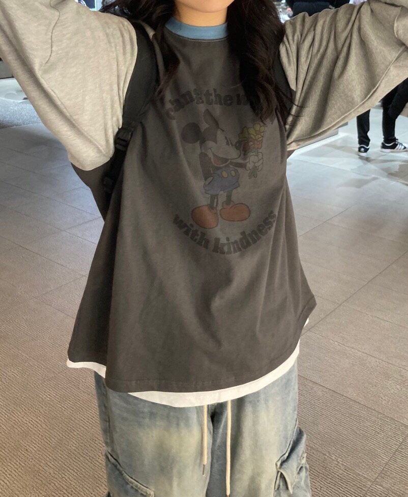 GLAD SOME韓國直郵㊣女士新款熱賣真品休閑時尚職業長袖T恤GLAD SOME長袖T恤